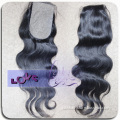 Unprocessed Virgin Brazilian Hair Natural Wavy Silk Top Lace Closure! !